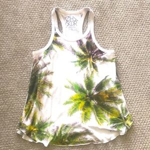 Palm Tree Razor back Chaser Tank